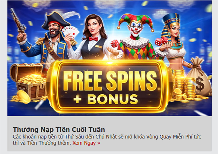 Read more about the article Nạp tiền cuối tuần – Nhận vòng quay miễn phí